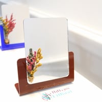 مرايا مع تنسيق ورود طبيعي مجفف (10 حبات)