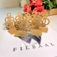 اكريلك توزيعات تصميم خاتم (12 حبات)