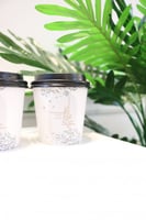 أكواب ورقية القهوة بعبارة عيد سعيد (50)