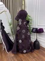 فستان سواريه ميكادو ليزر بفصوص لامعة – تصميم ملكي...