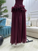 فستان شيفون على أورجنزا بوليسيه – تصميم فاخر