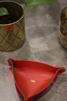 سلة جلد لمكتبك او منزلك او توزيعات بالأسم اوالأحرف...