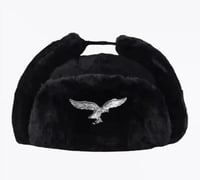 طاقية الجيرماني الشتوية (اسود مخمل)