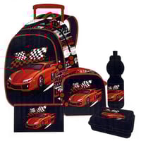 طقم حقيبة مدرسية بعجلات 5 قطع | TOOLY