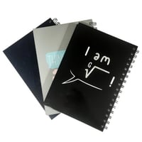 دفتر مربعات مقوى سلك 100 BOOKEY | A5