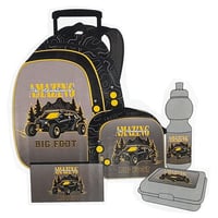 طقم حقيبة مدرسية بعجلات 5 قطع | TOOLY