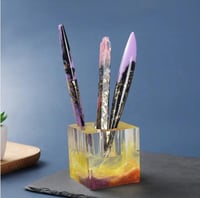 قوالب سيليكون أقلام حبر 3 قطعة + حبر 10 حبة