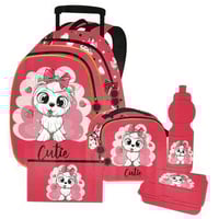 طقم حقيبة مدرسية بعجلات 5 قطع | TOOLY