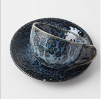 كوب سراميك مع صحن