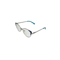 نظارة طبية نسائية بتصميم كات آي اطار معدني لون ازر...