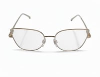 نظارة طبية كات آي بإطار معدني ذهبي أنيق