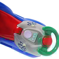 سيارة اطفال ركوب على شكل عيون لون أزرق بأصوات