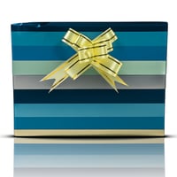 تغليف هدية ولادي أزرق متدرج