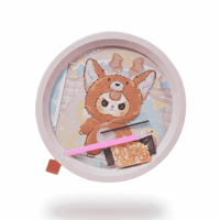 اطار زهري رسمة بني