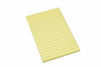 ورق ملاحظات لاصق اصفر 3×5