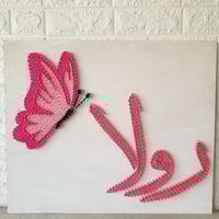 لوحة مواليد بإستخدام المسامير