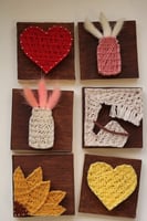 لوحة صغيرة بإستخدام المسامير