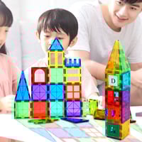 لعبة بلاطات مغناطيسية ملونة بجودة عالية (خيارات ٦٠...