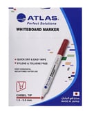 قلم سبورة أحمر مشطوف ياباني (ماركة أطلس)