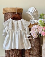 فستان من 3 شهور - سنه مع القبعه الفرنسيه