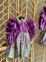 فستان بنفسجي 4-8 سنوات