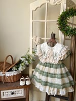 فستان فرنسي من 4 الى 10 سنوات