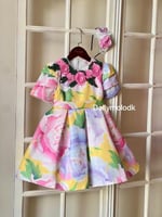 فستان مورد 4 الى 10 سنوات بدون الطوق