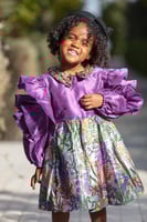 فستان بنفسجي 4-8 سنوات