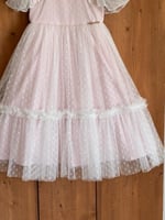 فستان وردي 1-4 سنوات