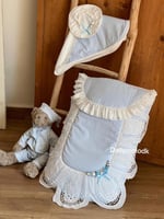 مفرش مع اللفه والقبعه الدائريه