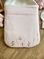 مدس شك يدوي وردي مع اللفه والقبعه الدائريه