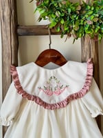 فستان مع القبعة بدون الشراب 0-3 شهور الى 1سنة