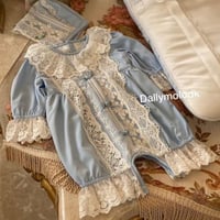 أوفرول - ولادي مع القبعة الفرنسية / أزرق