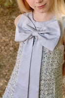 فستان رمادي 2-10 سنوات