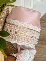 فستان 0-3 الى 9-12 مع القبعه الفرنسيه من1الى 5 سنو...