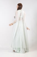 ساري هندي لون ازرق فاتح