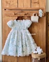 فستان تيفاني من 4 الى 10 سنوات بدون ملحقات