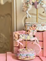 تحفه دواره موسيقيه من الجبس حصان 18m*11cm