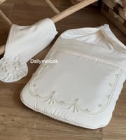 مدس اللولو مع اللفه والقبعه الدائريه