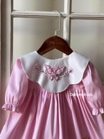 فستان 0-3 الى 1 سنه مع القبعه من2الى 3 سنوات بدون...