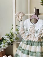 فستان فرنسي من 4 الى 10 سنوات