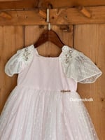 فستان وردي 1-4 سنوات