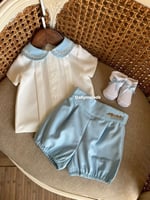 قميص و شورت ولادي من 0-3 الى 3-6