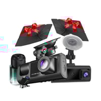 داش كام للسيارة إصدار جديد بـ 3 كاميرات + فواحة سي...