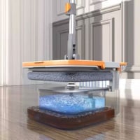 ممسحة أرضيات وكس الذكية مع دلو يعمل بنظام التجفيف...