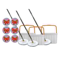 ممسحة أرضيات وكس الذكية مع دلو يعمل بنظام التجفيف...