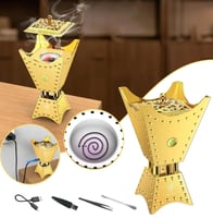 مبخرة العود المعدنية الكهربائية مع مكبر صوت من بخو...