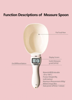 مغرفة 2 في 1 مع ميزان رقمي إلكتروني