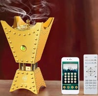 مبخرة العود المعدنية الكهربائية مع مكبر صوت من بخو...