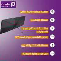 قطعتين مظلة سيارات ذكية سهلة الاستخدام